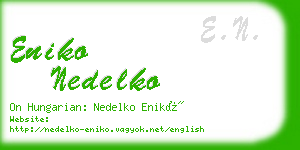 eniko nedelko business card